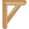 Ekena Millwork Traditional Craftsman Rough Sawn Bracket w/ Offset Brace, Western Red Cedar, 6"W x 20"D x 24"H BKT0604X20X24TRA04RWR - alternate 4